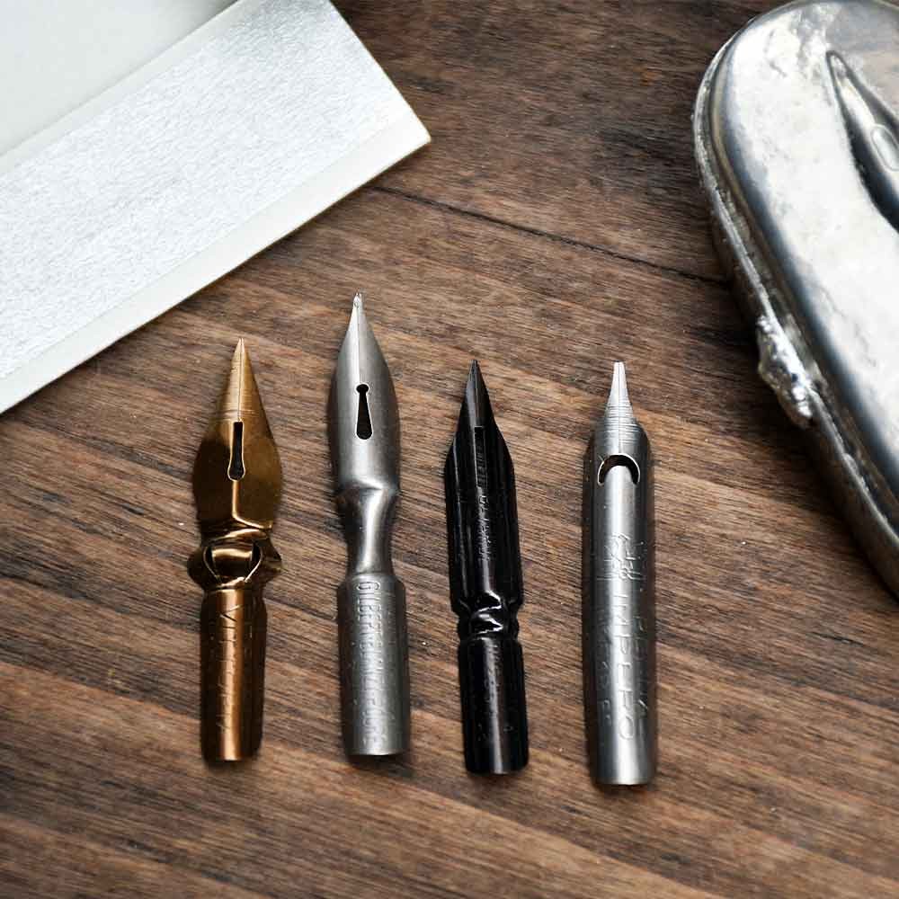 4 nibs set for writing, calligraphy and drawing