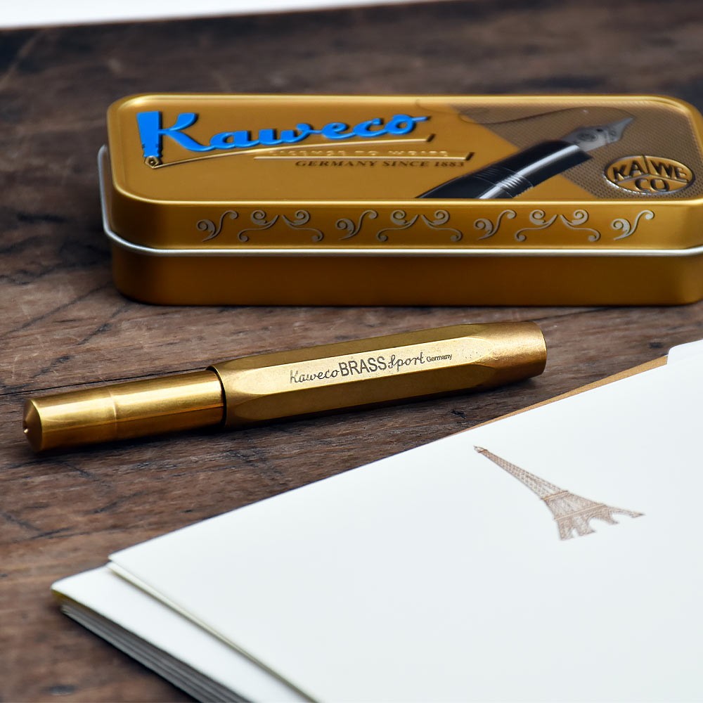 Kaweco Sport Stylo Plume Laiton - Édition Brass Classique & Compacte