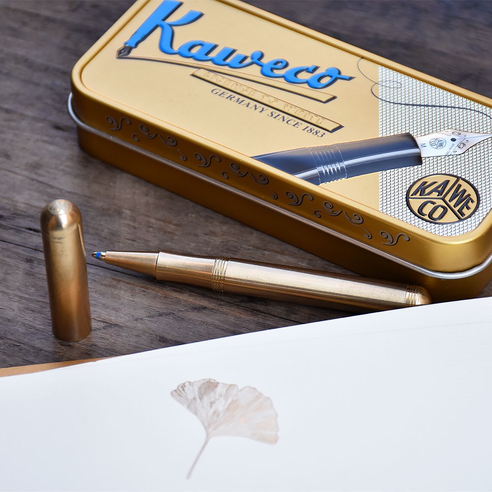 Brass KAWECO Lilliput Ballpoint Pen