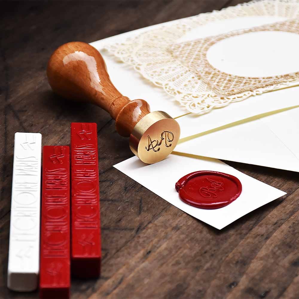 Mini Full Alphabet Wax Seal Stamp Set with Wax