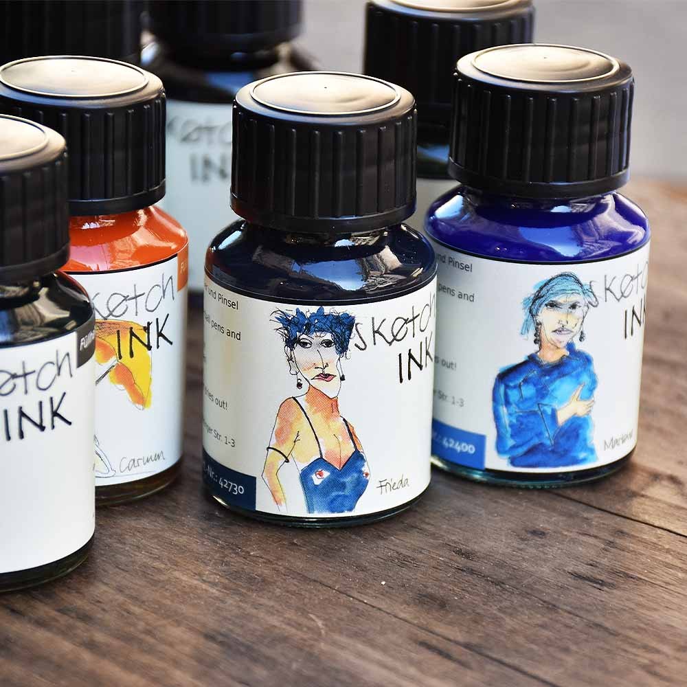 Encres sketchINK résistante à l'eau pour stylo-plume