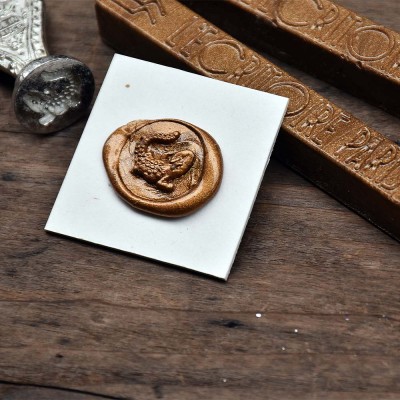 Anchor wax seal stamp in pewter - L'Ecritoire Paris