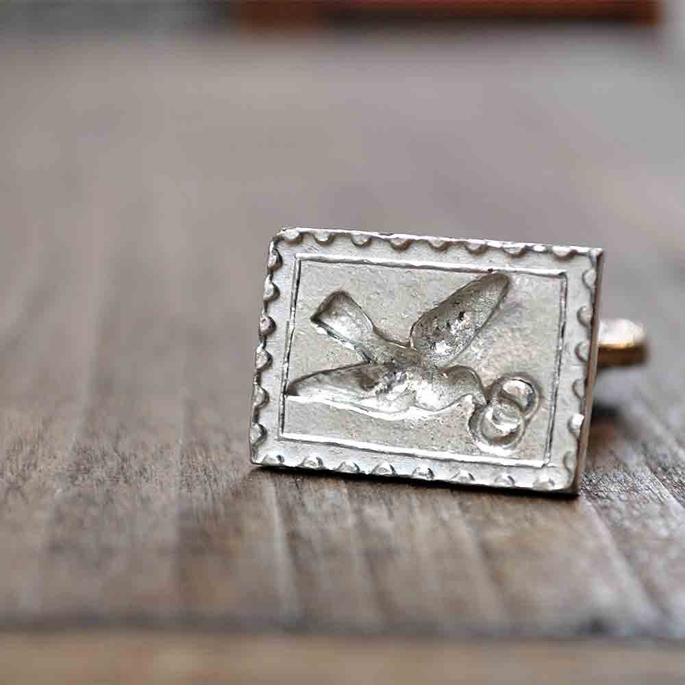 Wedding stamp wax seal stamp in pewter L'Ecritoire Paris